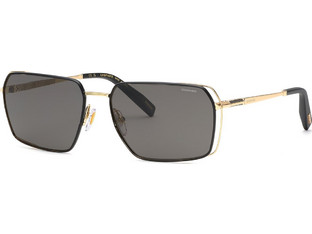 Chopard SCHG90-60302P Ανδρικά Γυαλιά Ηλίου Τετράγωνα Μεταλλικά Χρυσά με Μαύρο Φακό