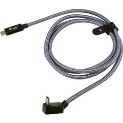 Equip 128422 Braided Angle 90° USB-C to USB-C 2m Black