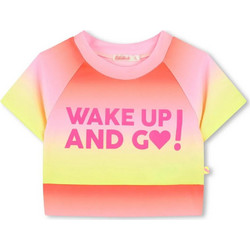Billieblush Παιδικό T-Shirt Κοντομάνικο Ροζ Κίτρινο U20948-549