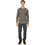 Double Ανδρική Πλεκτή Μπλούζα Χακί KNIT-8011