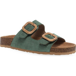 Parex Γυναικεία Σανδάλια Suede Ανατομικά Πράσινα 11533046