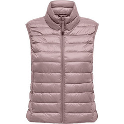 Only Αμάνικο Γυναικείο Μπουφάν Puffer Μακρύ Ροζ 15351970