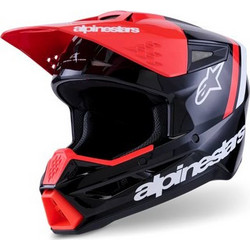 Alpinestars S-M3 Radium Black Red White Κράνος Μηχανής Motocross 1060gr