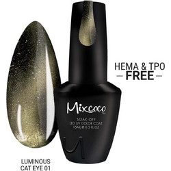 Mixcoco Luminous 01 Cat Eye Ημιμόνιμο Βερνίκι Νυχιών 15ml