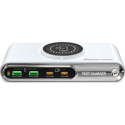 Powertech PT-1624 Βάση Φόρτισης με 2 Θύρες USB-A & 2 Θύρες USB-C 72W Quick Charge 4.0+ & Power Delivery