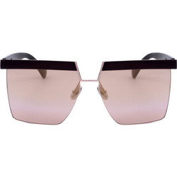 Max Mara MM0071 48GR Γυναικεία Γυαλιά Ηλίου Τετράγωνα Μεταλλικά Χρυσά με Ροζ Φακό
