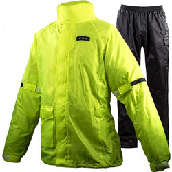 LS2 Tonic Rain Suit Ανδρικό Αδιάβροχο Σετ Μπουφάν & Παντελόνι Κίτρινο Μαύρο 6200RS154