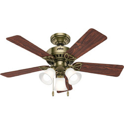 Hunter Beacon Hill ROSEWOOD-MEDIUM Ανεμιστήρας Οροφής 107cm 34W με Φως & Τηλεχειριστήριο Καφέ