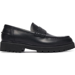 Hugo Draven Ανδρικά Μοκασίνια Loafers Δερμάτινα Μαύρα 50573677-001