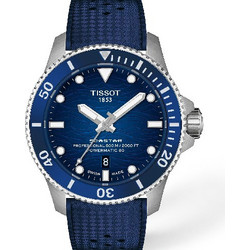 Tissot Seastar 2000 Ανδρικό Ρολόι με Μπλε Καουτσούκ Λουράκι T120.907.17.041.00