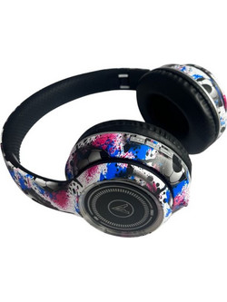 Graffiti A8 Ασύρματα Bluetooth Ακουστικά Over Ear Πολύχρωμα Λευκά