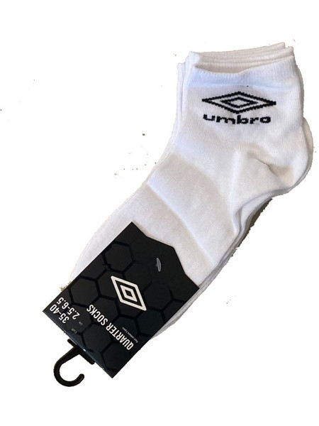 Umbro Ανδρικές Κάλτσες Κοντές Λευκές 183188-WHT