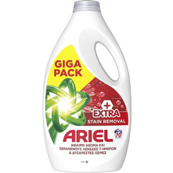Ariel Extra Stain Removal Υγρό Απορρυπαντικό Πλυντηρίου 70 Μεζούρες 3.15lt
