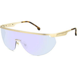 Carrera Flaglab 19 MVU/2Y Ανδρικά Γυαλιά Ηλίου Μάσκα Μεταλλικά Χρυσά με Μωβ Φακό