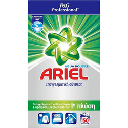 Ariel Professional Aqua Poudre Επαγγελματική Σκόνη Πλυντηρίου 150 Μεζούρες
