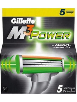 Gillette M3 Power Ανταλλακτικά Ξυραφάκια με 5 Λεπίδες & Λιπαντική Ταινία 5τμχ