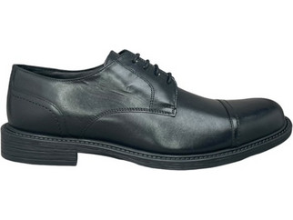 Smart Steps Ανδρικά Σκαρπίνια Derby Δερμάτινα Μαύρα 17033
