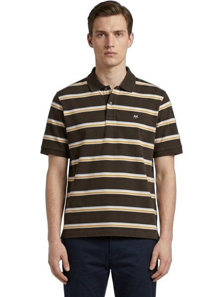 Burberry Ανδρική Μπλούζα Polo Κοντομάνικη Καφέ 2139512559-6004