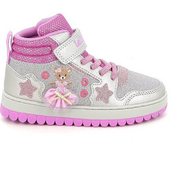 Lelli Kelly Παιδικά Sneakers Μποτάκια με Φωτάκια Ασημί Φούξια LKAL5711-AG66