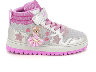 Lelli Kelly Παιδικά Sneakers Μποτάκια με Φωτάκια Ασημί Φούξια LKAL5711-AG66