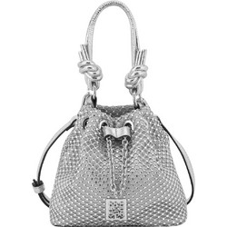 Nine West Γυναικείο Τσαντάκι Χειρός Υφασμάτινο Ασημί NYZ576676-SIL