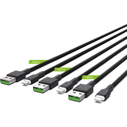 Green Cell KABGCSET05 USB-A to Lightning Cable 1.2m Black