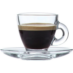 LAV Σετ Φλιτζάνια Cappuccino Γυάλινα Διαφανή 225ml 6τμχ LVROMAS19F
