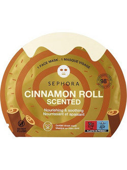 Sephora Cinnamon Roll Scented Sheet Μάσκα Προσώπου για Καταπράυνση 1τμχ