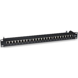 Intellinet 513487 Ethernet Patch Panel Rack 1U 19" 24 Θυρών Cat.5e Shielded STP