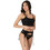 Cottonhill Carmen Σετ Ζαρτιέρες & Εσώρουχο με Δαντέλα See Through Μαύρες CH4036