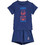 Adidas Marvel Spider-Man Βρεφικό Σετ για Αγόρι Καλοκαιρινό Navy Μπλε JZ7676