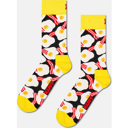 Happy Socks Egg & Bacon Fleece Ανδρικές Κάλτσες Ψηλές με Σχέδια Πολύχρωμες P006545