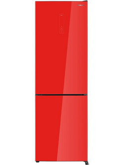 Finlux FBN340RGLASS Ψυγειοκαταψύκτης 322lt Full No Frost Υ187xΠ59.5xΒ63.5cm Κόκκινος