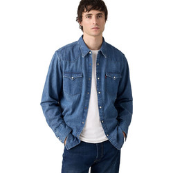 Levi's Ανδρικό Πουκάμισο Τζιν Μακρυμάνικο Κανονική Γραμμή Overshirt Μπλε 85744-0125