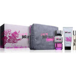 Roberto Cavalli Just Give Me Magic For Her Eau de Toilette 90ml + 15ml + Body Lotion 100ml + Toiletry Bag