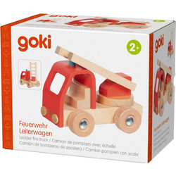 Goki Ξύλινο Πυροσβεστικό Όχημα με Σκάλα