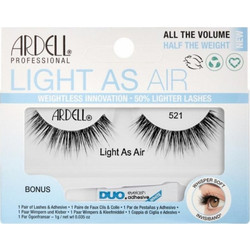Ardell Light as Air 521 Βλεφαρίδες Ενιαίες Σετ με Κόλλα 2τμχ C112857