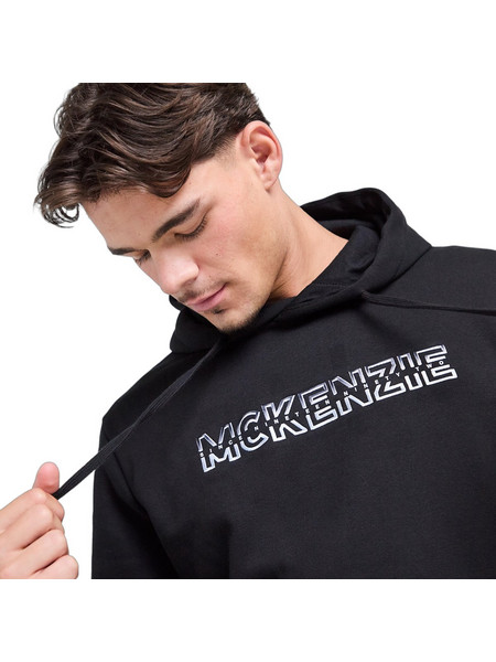 Mckenzie Ανδρικό Φούτερ με Κουκούλα & Τσέπες Μαύρο MCKTM17353007