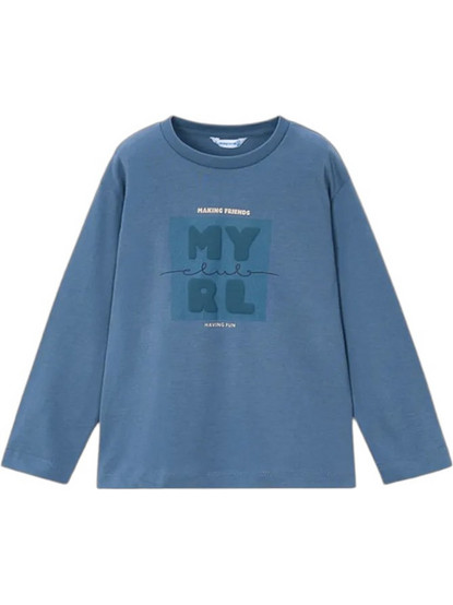 Mayoral Παιδικό T-Shirt Μακρυμάνικο Μπλε 16-00173-087