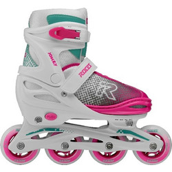 Roces Jokey X Inline Αυξομειούμενα Rollers Λευκά Ροζ