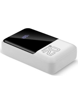 everActive EB-20Q Power Bank 20000mAh 22.5W με 2 Θύρες USB-A & Θύρα USB-C Power Delivery White