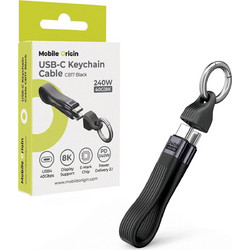Mobile Origin CB17 Flat USB-C to USB-C 240W 0.13m Black MO-UK-CB17-BLK