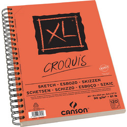 Canson XL Sketch Pad Μπλοκ Σχεδίου A4 90gr/m² 120 Κρεμ Φύλλα