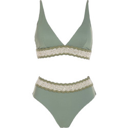 Gsecret Bikini Set Τριγωνάκι Ψηλόμεσο Χακί Q17565-38500