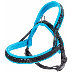 Ferplast Sport Σαμαράκι Σκύλου Ιμάντας Μαύρο Γαλάζιο Medium