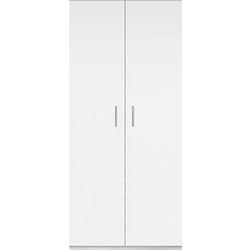 Possina Δίφυλλη Ντουλάπα Ρούχων Wilson Λευκή 60x45x180cm 162777849