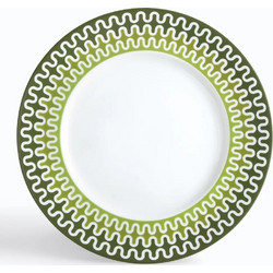 Ιωνία Illusion Green Πιάτα Ρηχά Πορσελάνης 6τμχ 8092040