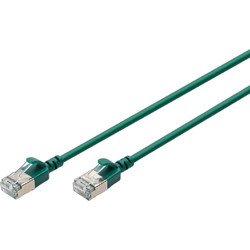 Digitus F/FTP Cat.6a Καλώδιο Δικτύου Ethernet 1m Green 10τμχ DK-1632-A-010S-G-10