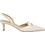 Michael Kors Γόβες Slingback Δερμάτινες με Τακούνι Στιλέτο Εκρού 40R5LEMP1L-289