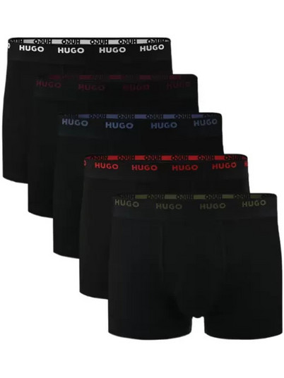 Hugo Boss Ανδρικά Μποξεράκια Σετ 5Pack Μαύρα 50532619-017